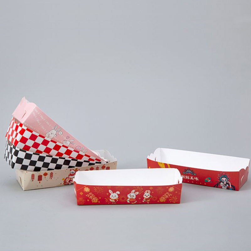 Cotton Candy Cone - 100pcs Checkered Food Boxes Paper Snack
