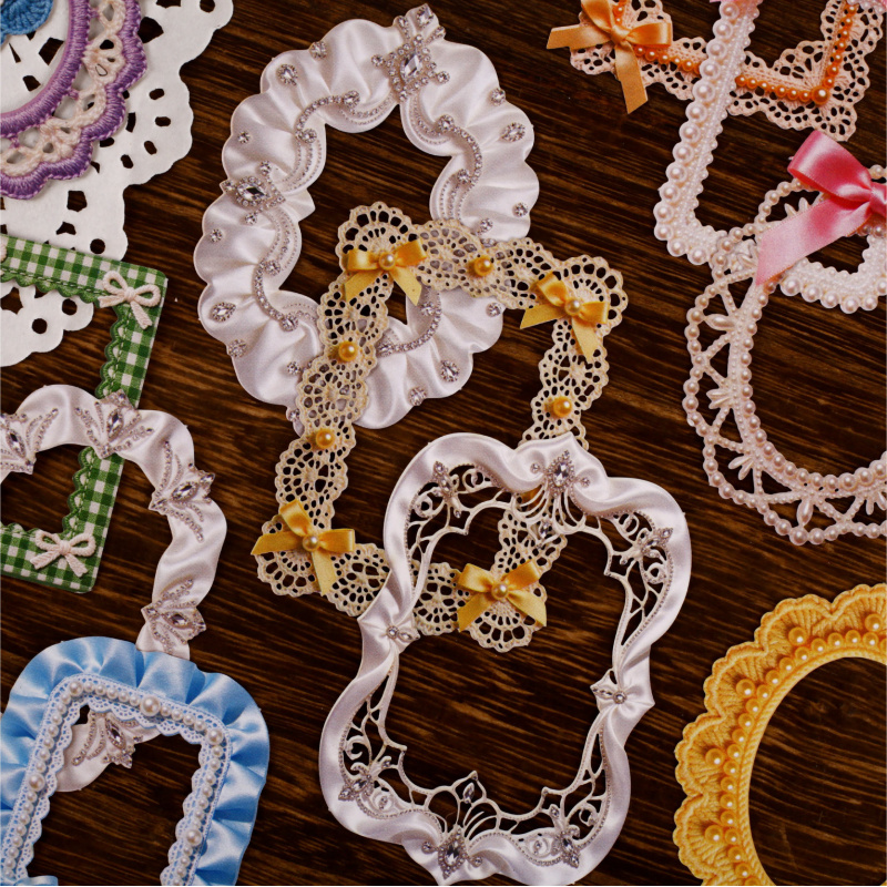 8 Sheets Vintage Ribbon Border - Papercraft Supply Ribbon ulasan dan harga