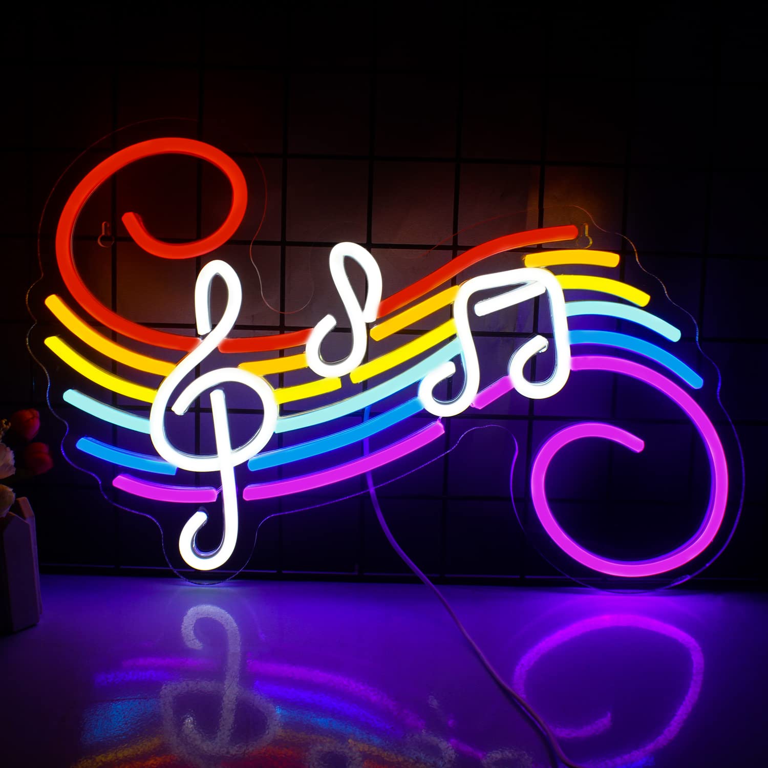 Music Notes Neon Sign Customiz - Neon Sign Party ulasan dan harga
