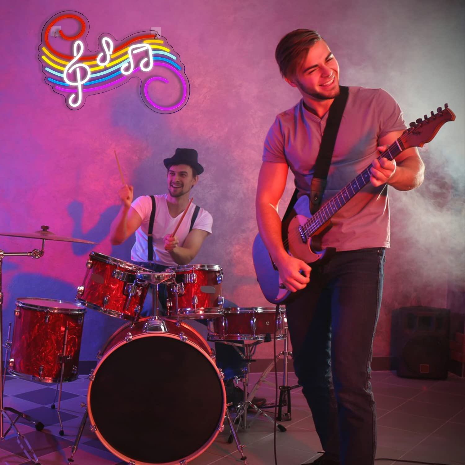 Music Notes Neon Sign Customiz - Neon Sign Party ulasan dan harga
