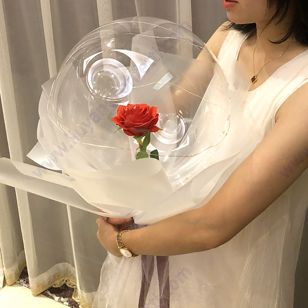 Balloon Rose Valentine Day Bob - Led Balloon Light ulasan dan harga