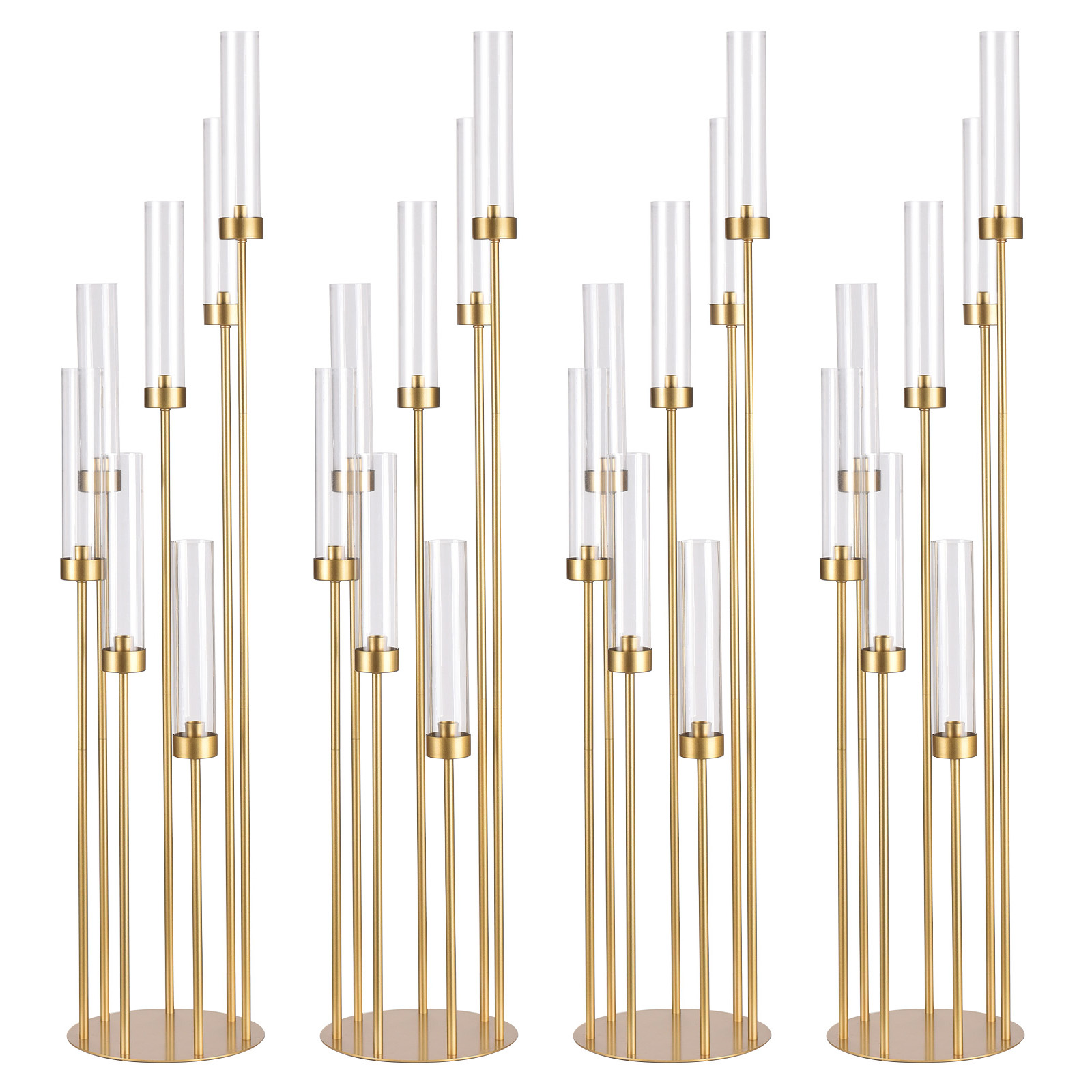 4 Sets 7-Arm Gold Floor Candel - Centerpiece Stick ulasan dan harga