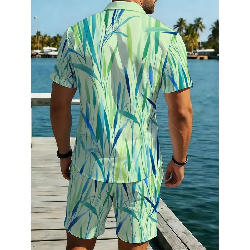 Summer Men's Tropical Print Sh - Event & Party Supply Photos ulasan dan harga