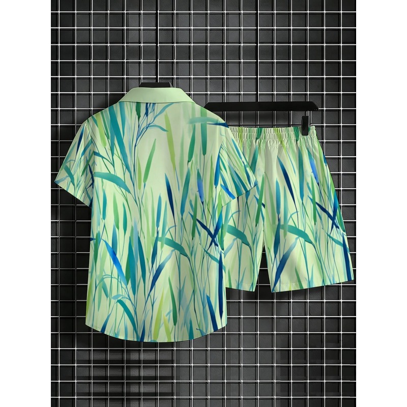 Summer Men's Tropical Print Sh - Event & Party Supply Photos ulasan dan harga