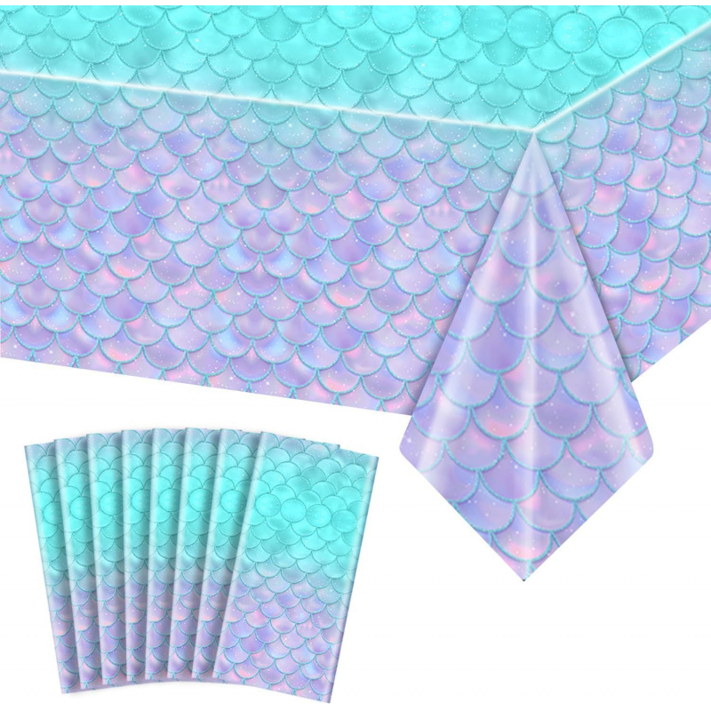 Mermaid Tablecloth -Mermaid Bi - Table Cloth Disposable ulasan dan harga