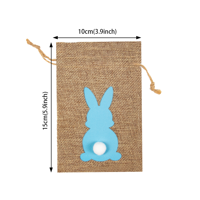 6/12/24pcs Easter Burlap Candy - Cotton Candy Cone ulasan dan harga