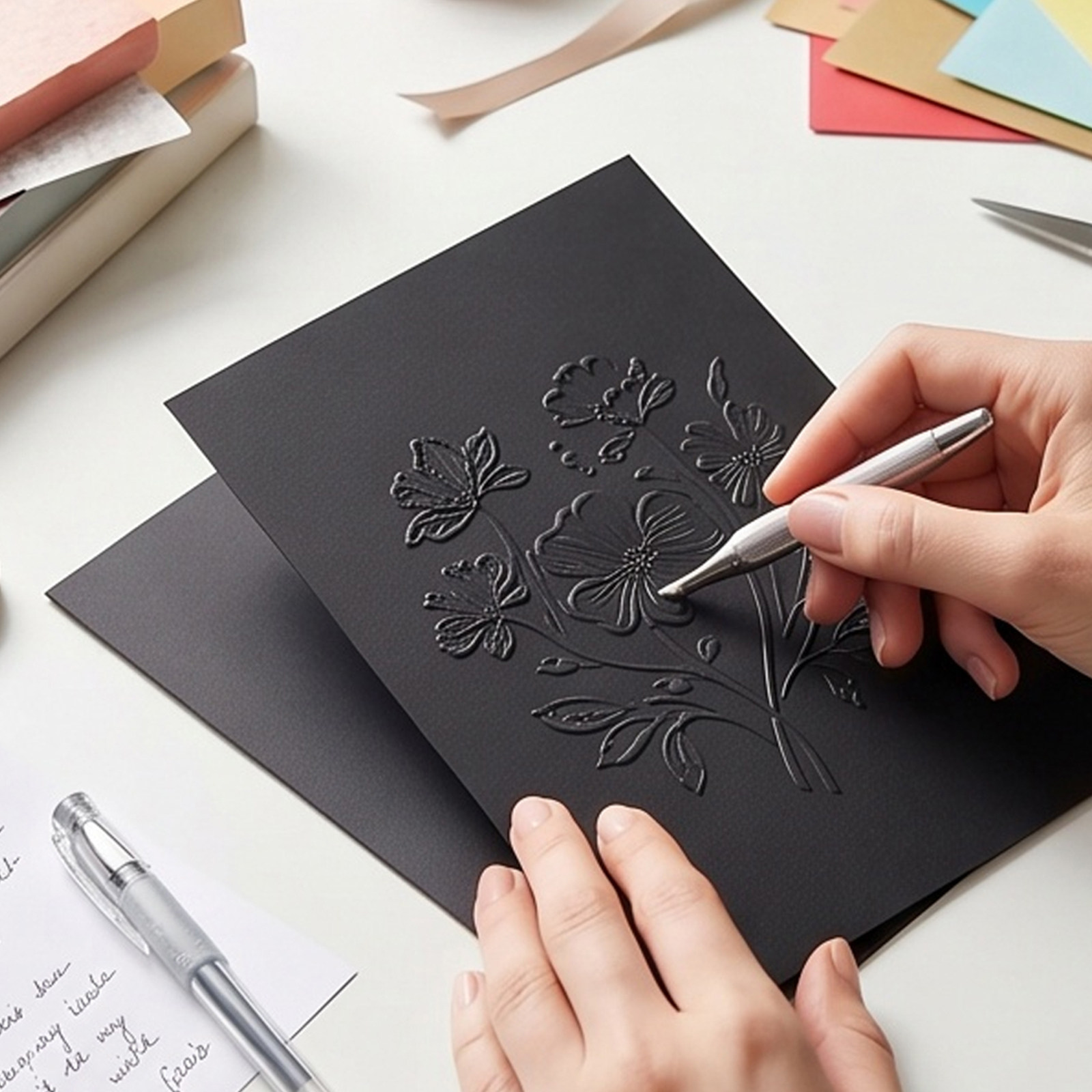60Pcs Black Cardstock Thick He - Papercraft Supply Invitation ulasan dan harga
