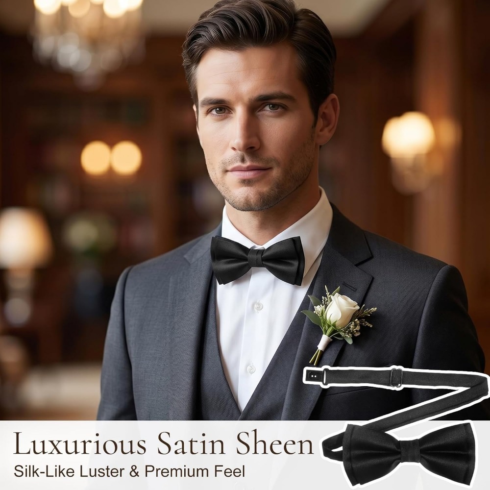 Men's Bow Ties, 2-Pack Solid C - Event & Party Supply Photos ulasan dan harga