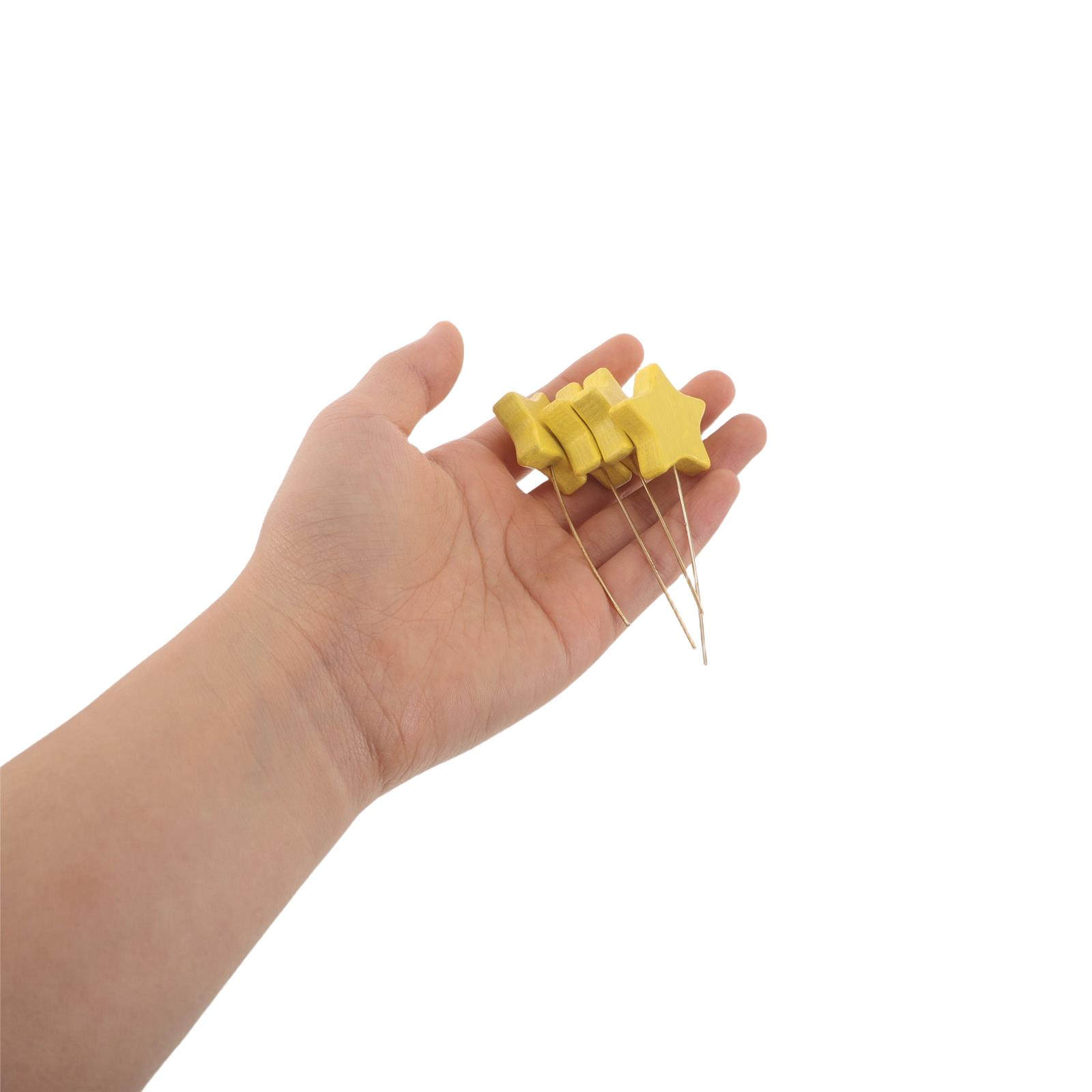 6Pcs Wooden Star Picks Mini St - Centerpiece Stick ulasan dan harga