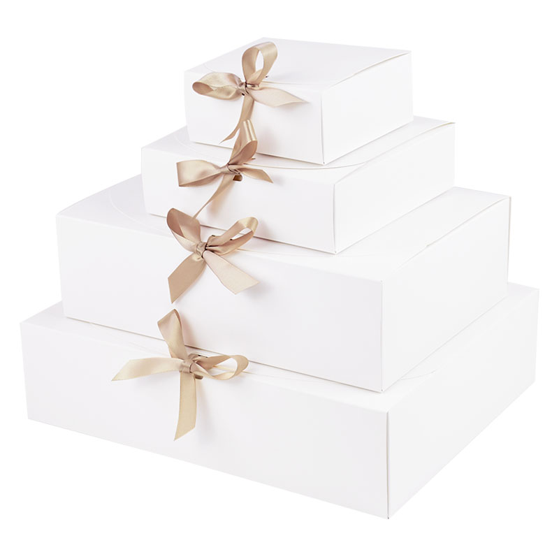 Kraft Paper Gift Box With Deco - Papercraft Supply Ribbon ulasan dan harga