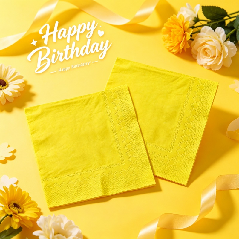 Yellow Tablecloth Napkin Set P - Table Cloth Disposable ulasan dan harga