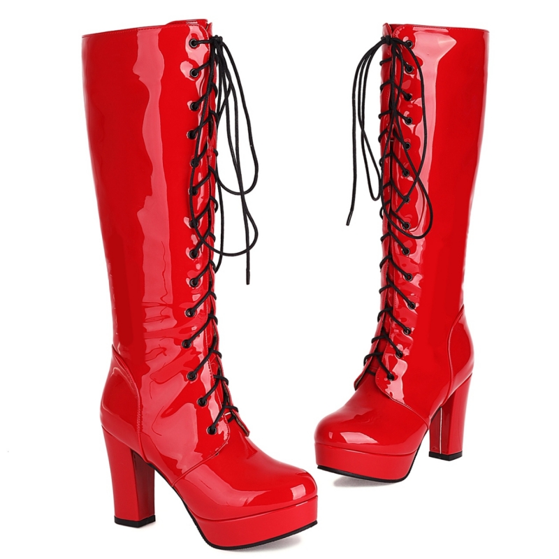 High Heels Platform Knee High  - Eve Party ulasan dan harga