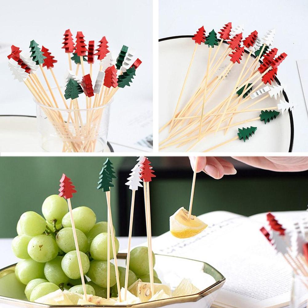 50Pcs Christmas Cocktail Picks - Centerpiece Stick ulasan dan harga