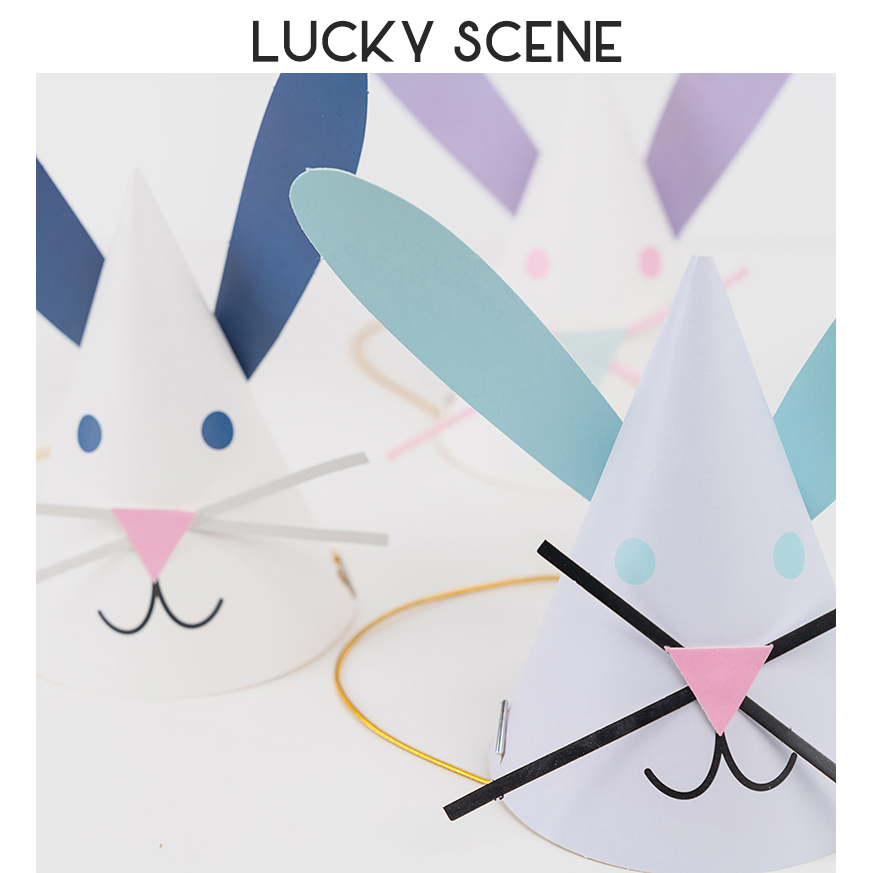 Bunny Ears Birthday Hat Cute B - Party Hat Cone ulasan dan harga