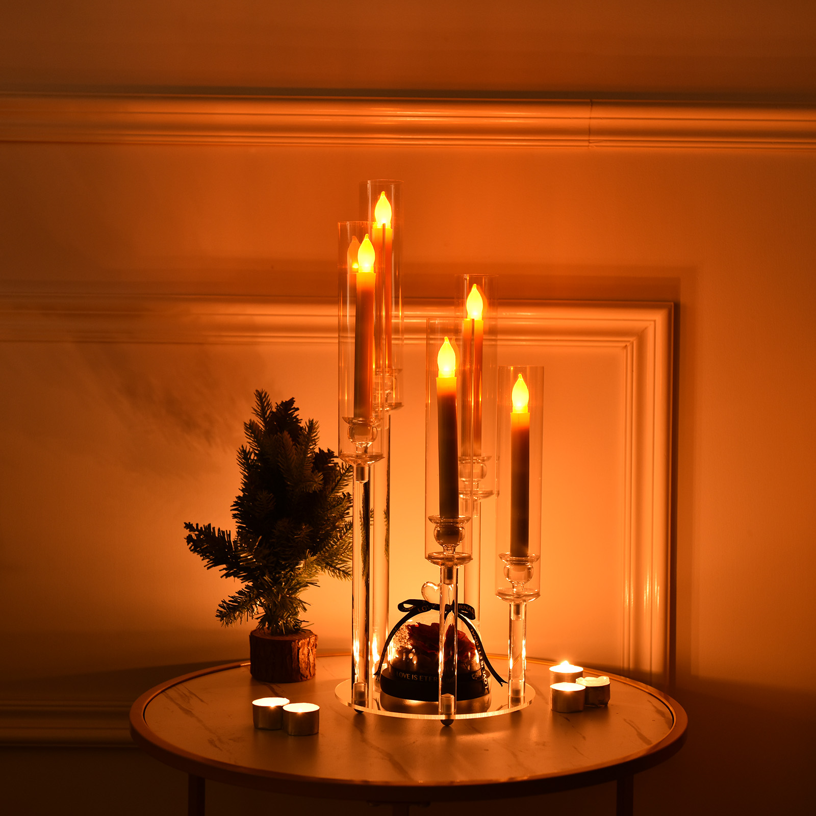 Clear Acrylic 5 Arm Candlestic - Centerpiece Stick ulasan dan harga
